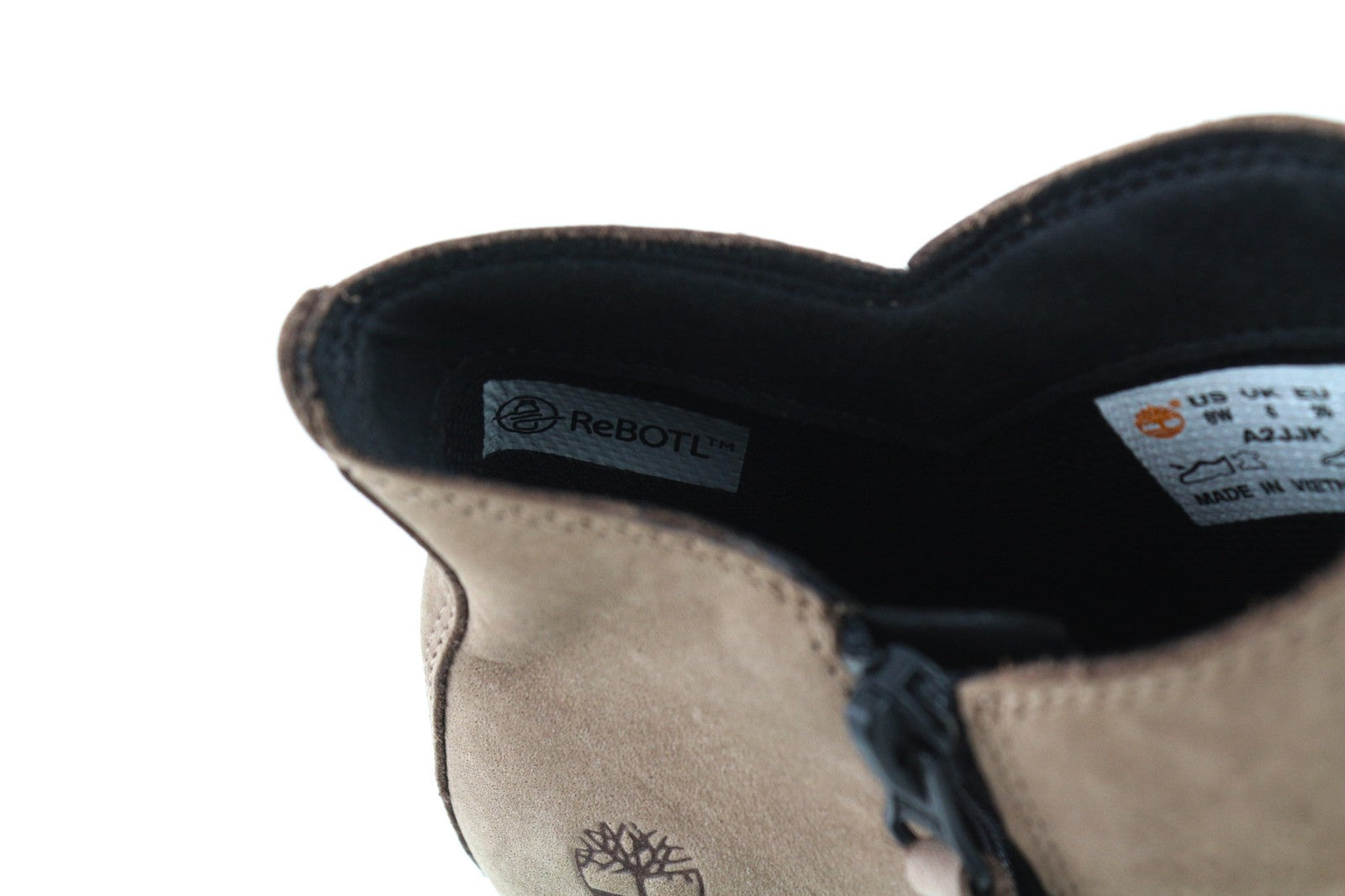 TIMBERLAND A2JJK-A6034 moteriški rudi odiniai bateliai su užtrauktuku ir aukštakulniais, dydis EU38/39. 