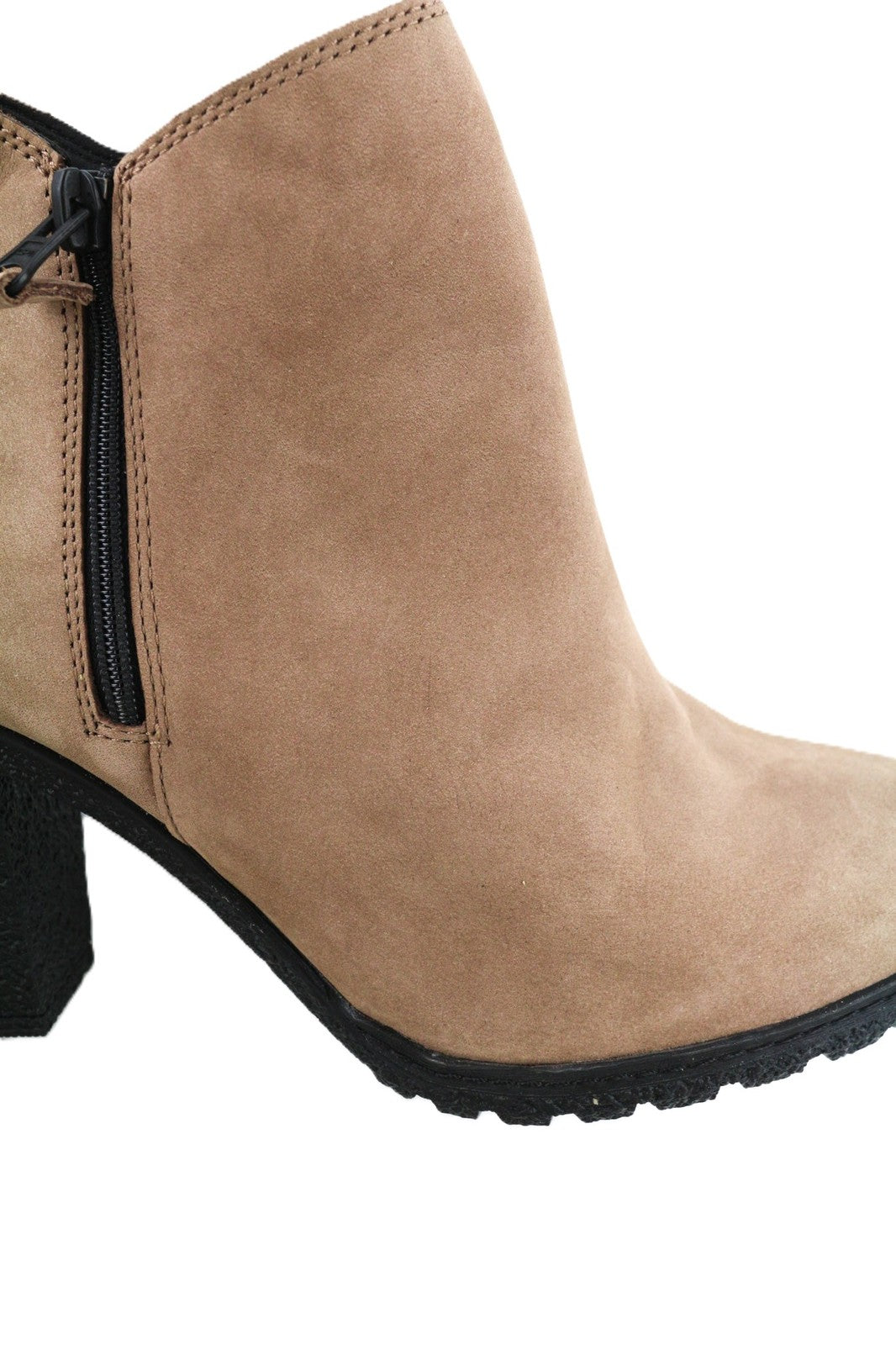 TIMBERLAND A2JJK-A6034 moteriški rudi odiniai bateliai su užtrauktuku ir aukštakulniais, dydis EU38/39. 