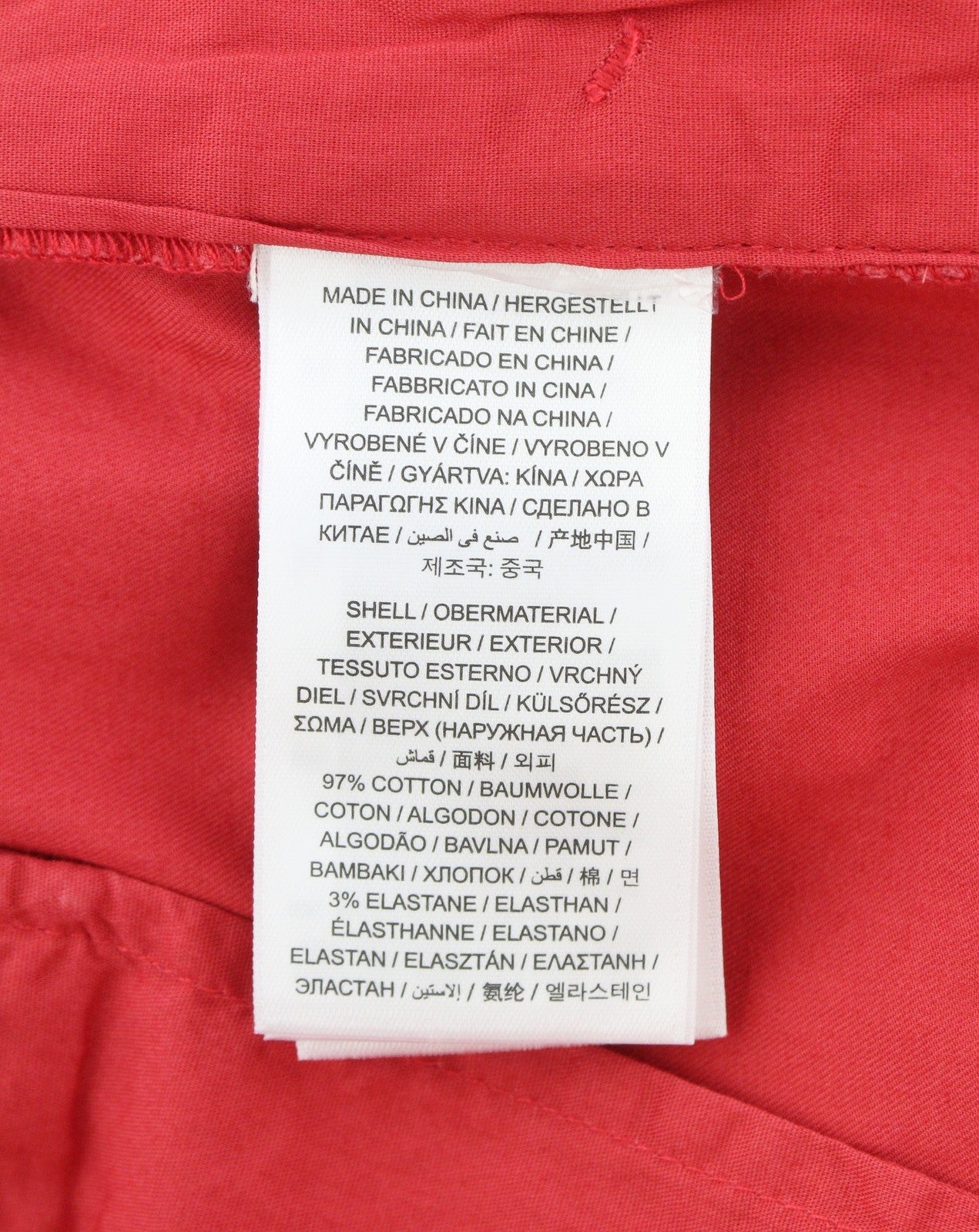 GANT Hallden Sunfaded Chinos Men Trousers W34/L32 Cardinal Red Slim Fit Zip