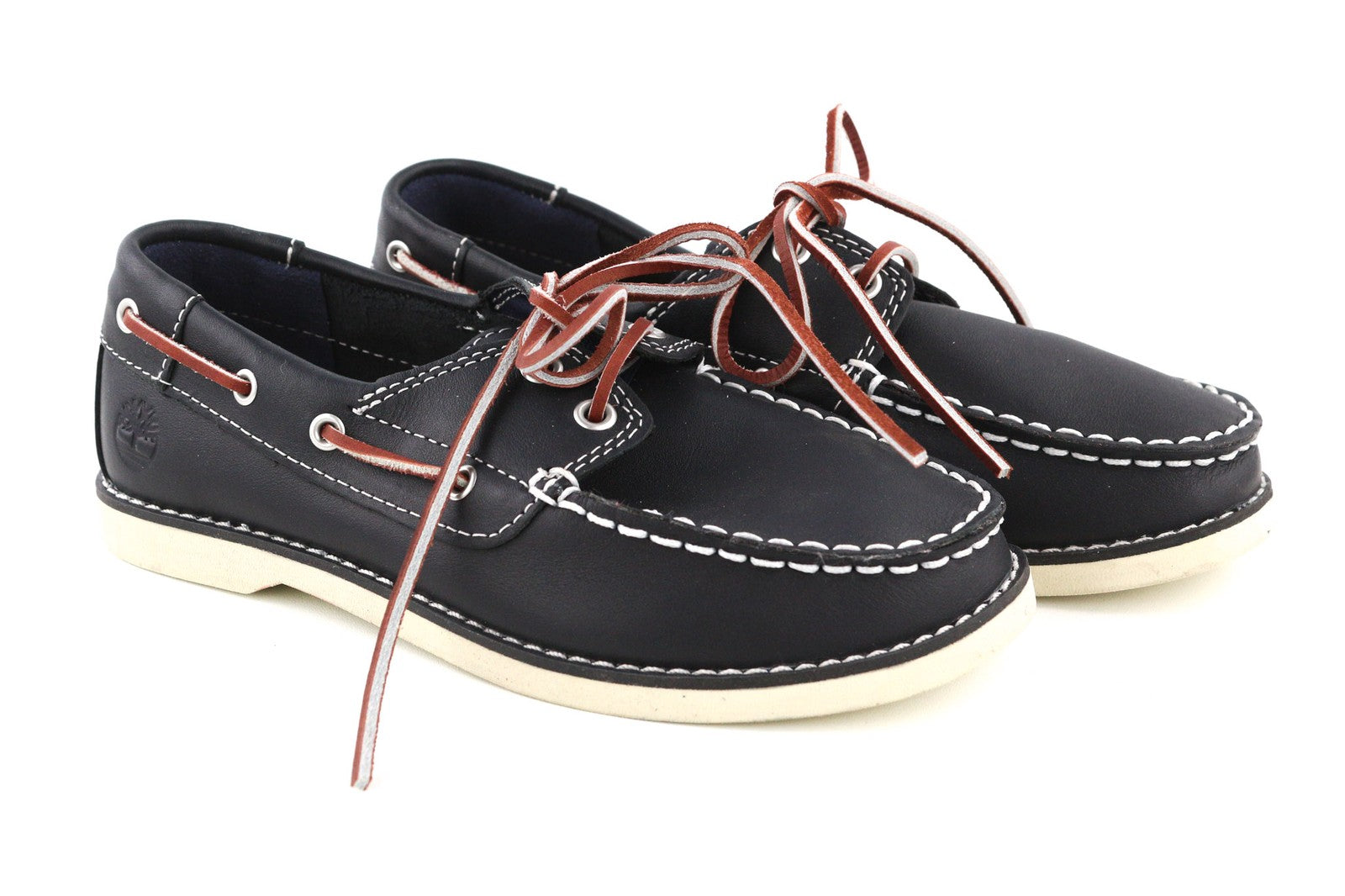 TIMBERLAND 3177A-A4498 berniukiški EU33/34 tamsiai mėlyni natūralios odos mokasinai 