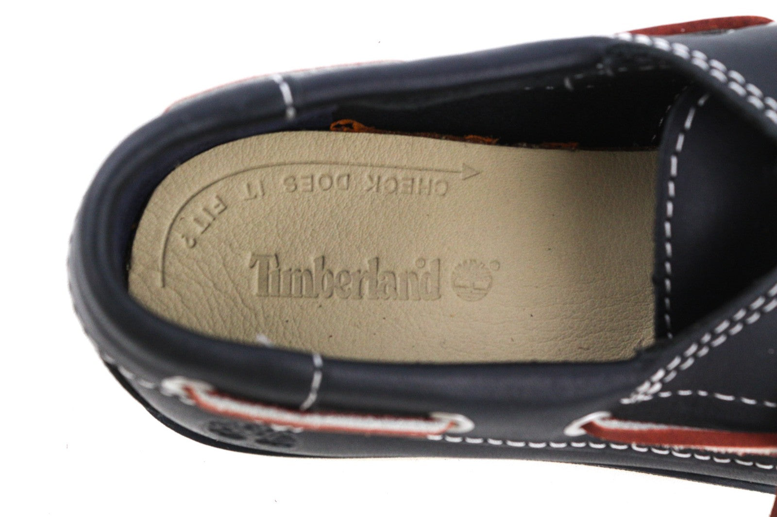 TIMBERLAND 3177A-A4498 Boys' EU33/34 Navy Genuine Leather Loafers Shoes