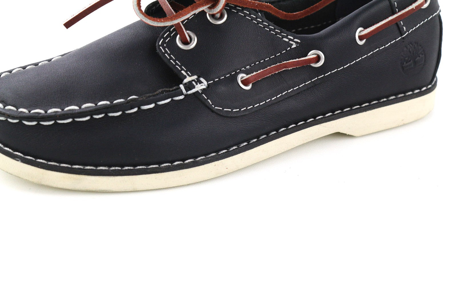 TIMBERLAND 3177A-A4498 Boys' EU33/34 Navy Genuine Leather Loafers Shoes