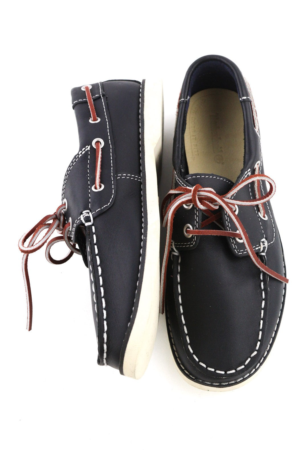 TIMBERLAND 3177A-A4498 Boys' EU33/34 Navy Genuine Leather Loafers Shoes