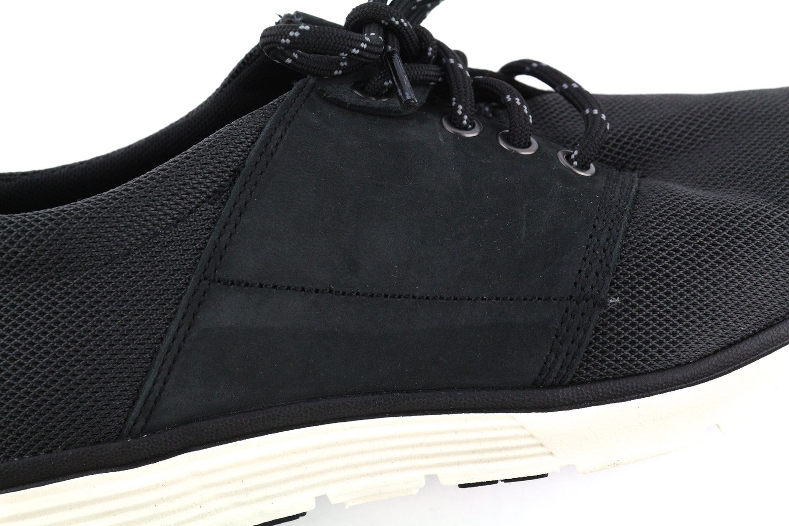 TIMBERLAND A1XZW-A4150 vyriški juodi sportbačiai su tekstiline oda, su detalėmis, 43/43.5 dydis. 