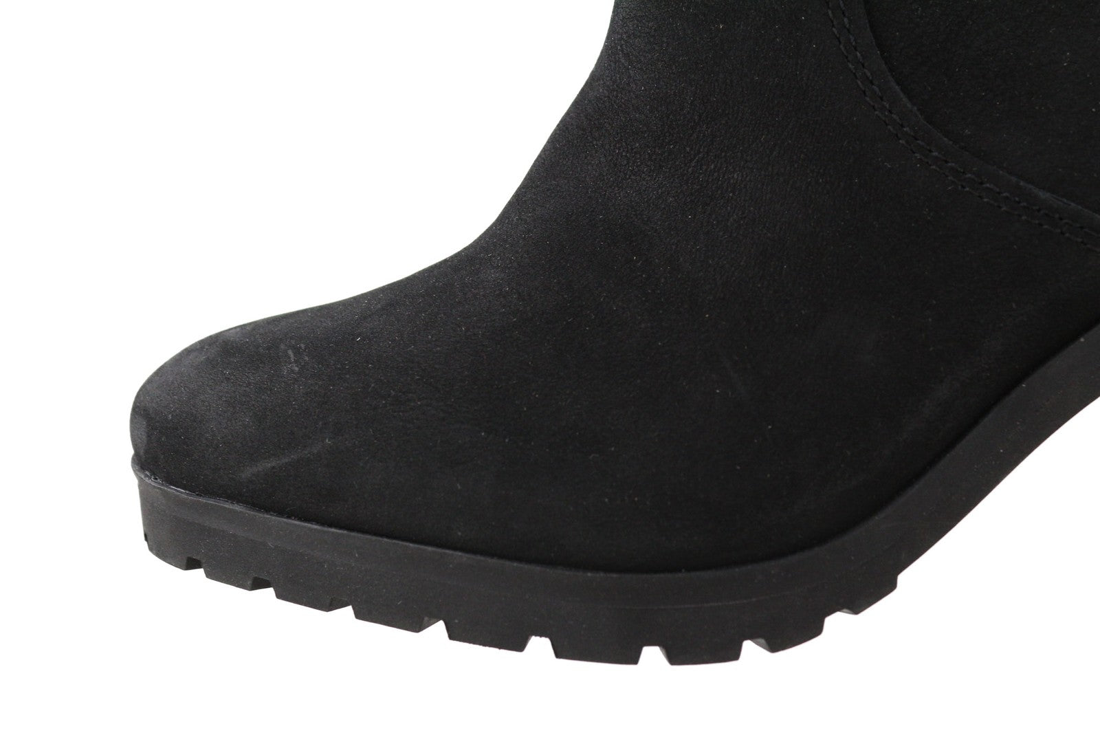 TIMBERLAND A22BA-A6034 moteriški juodi odiniai bateliai su užtrauktuku ir aukštakulniais, 37/37.5 dydis 