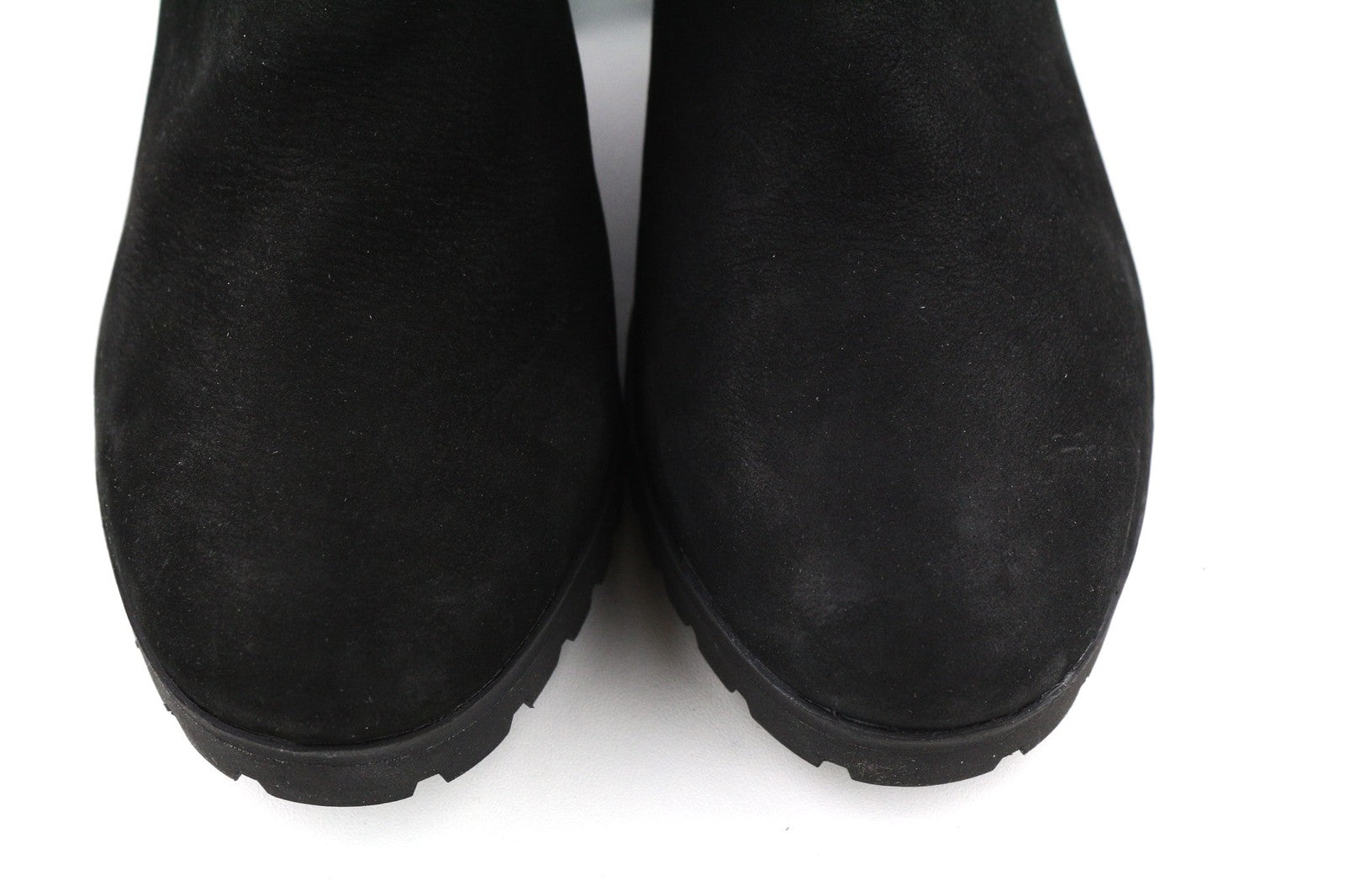 TIMBERLAND A22BA-A6034 moteriški juodi odiniai bateliai su užtrauktuku ir aukštakulniais, 37/37.5 dydis 