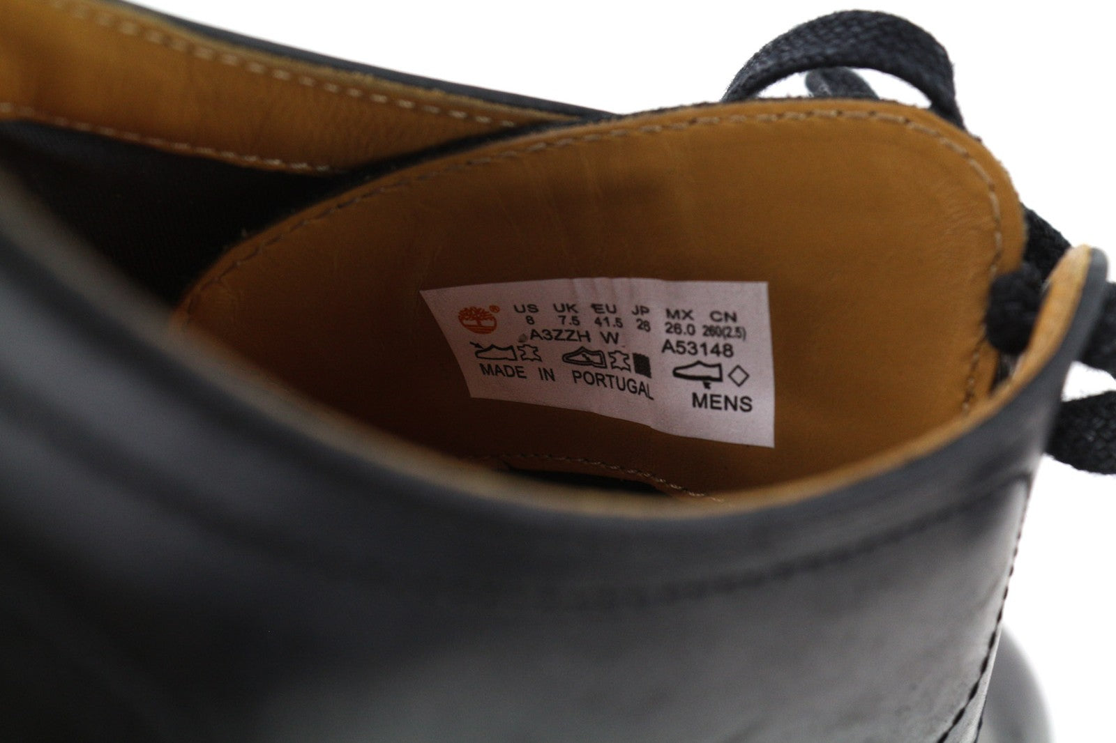 TIMBERLAND A3ZZH-A53148 Men's EU41.5/42 Black Genuine Leather Low-Top Shoes