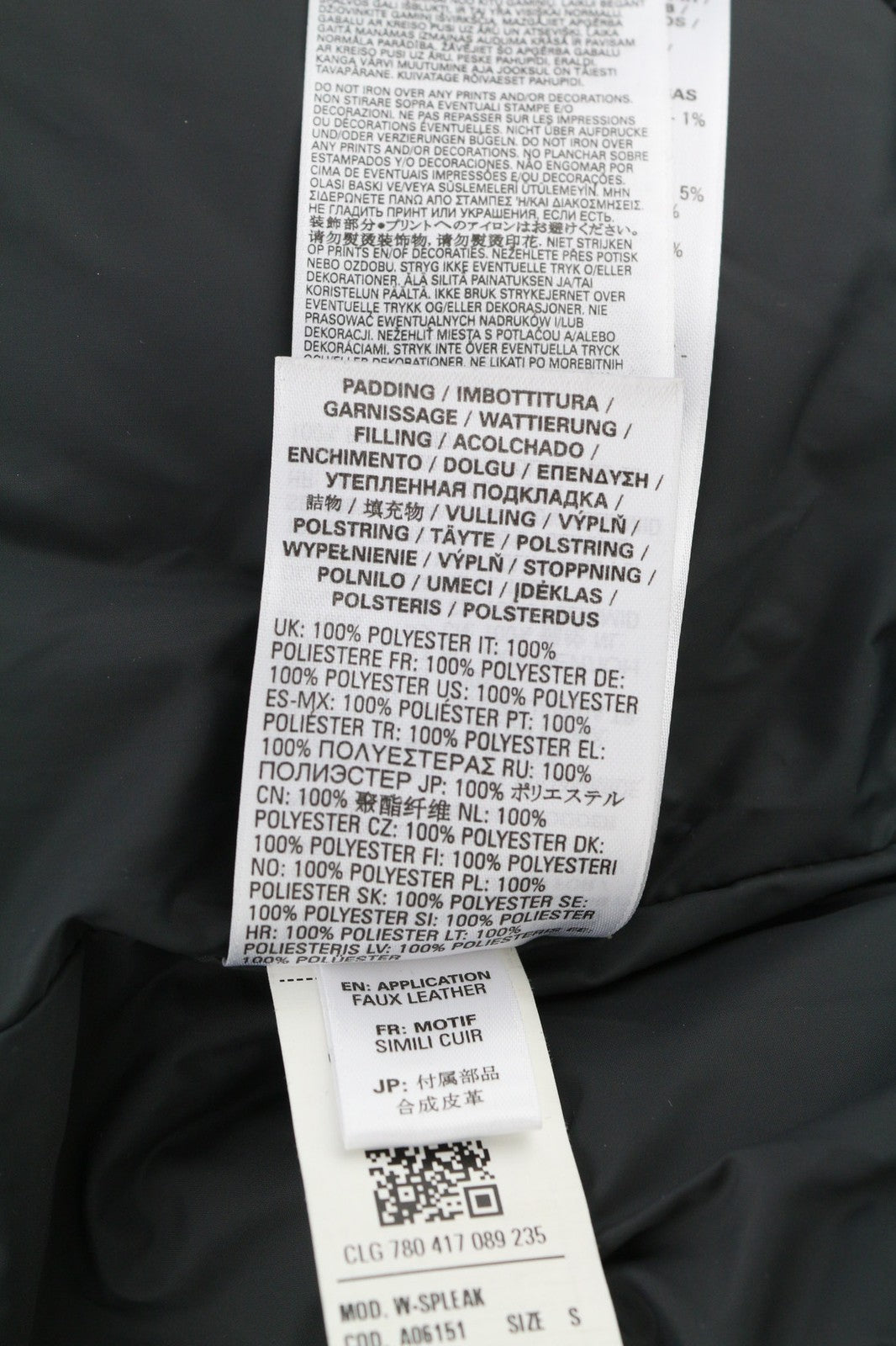 DIESEL W-Spleak vyriška striukė S, juoda, su pamušalu, bomber stiliaus, su užtraukiamais skyreliais, RRP325