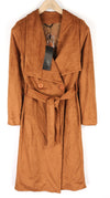 Brown Polyester Coat
