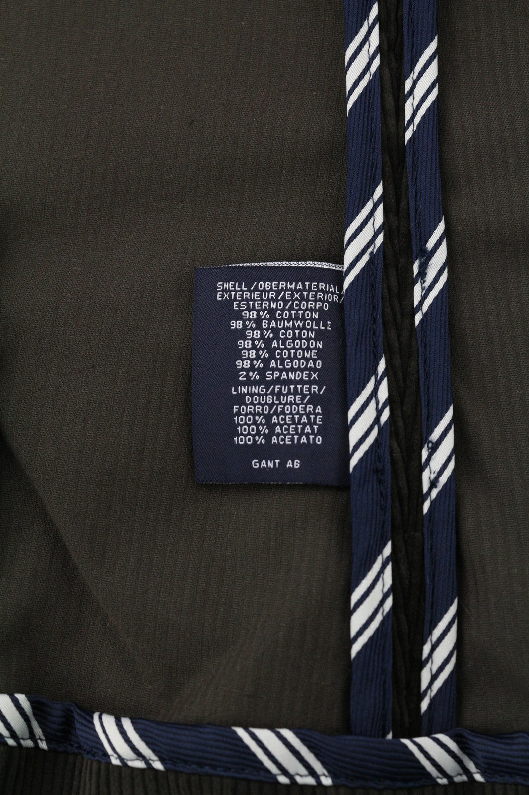 GANT moteriškas 34 dydžio tamsiai rudas velvetinis medvilninis tamprus vieneilis švarkas 