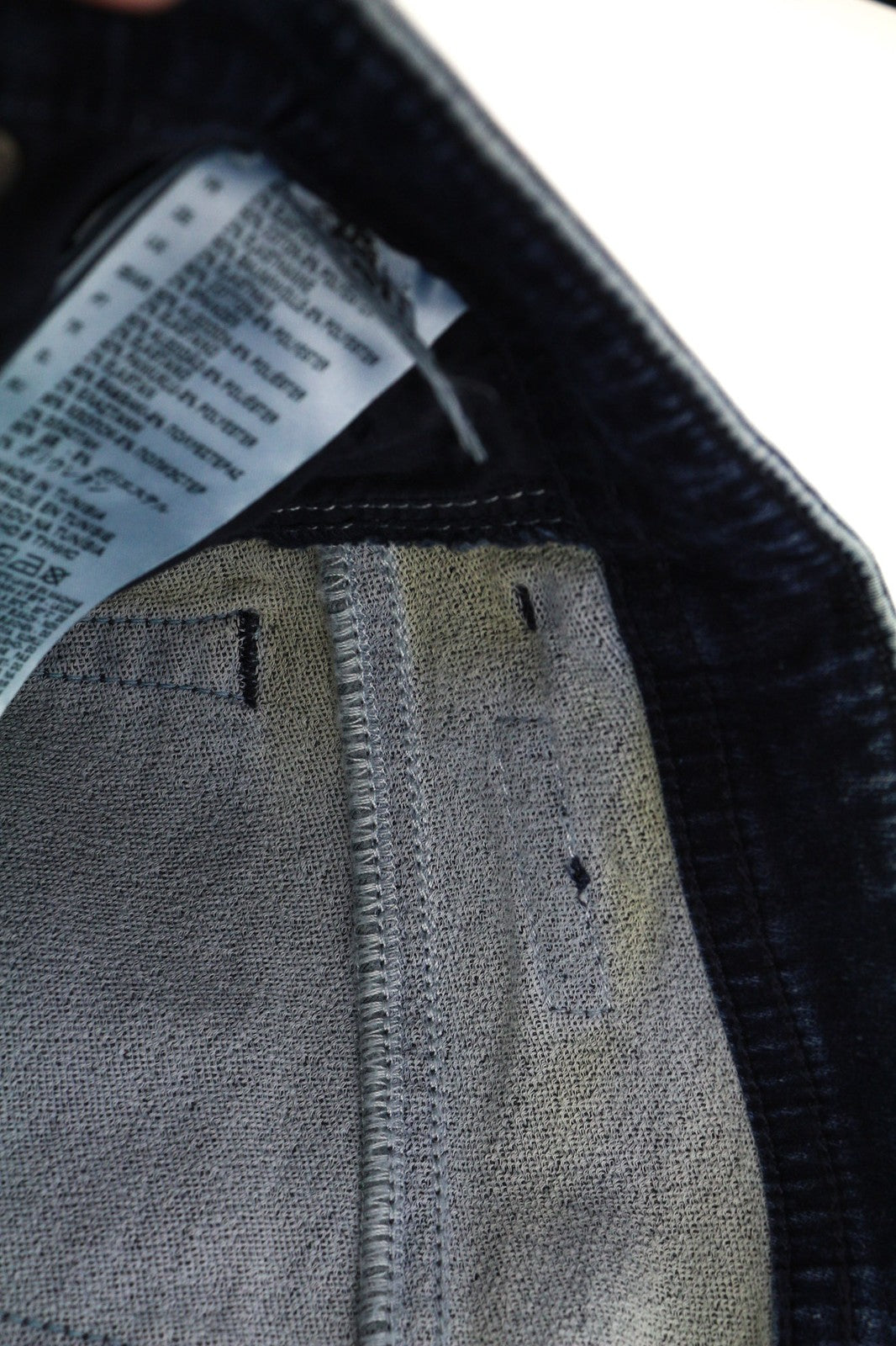 DIESEL Thommer CB-NE 0699Z vyriški džinsai W28 mėlyni, skalbti, prigludę, tamprūs užtrauktukai 