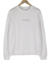 White Twill Sweatshirt