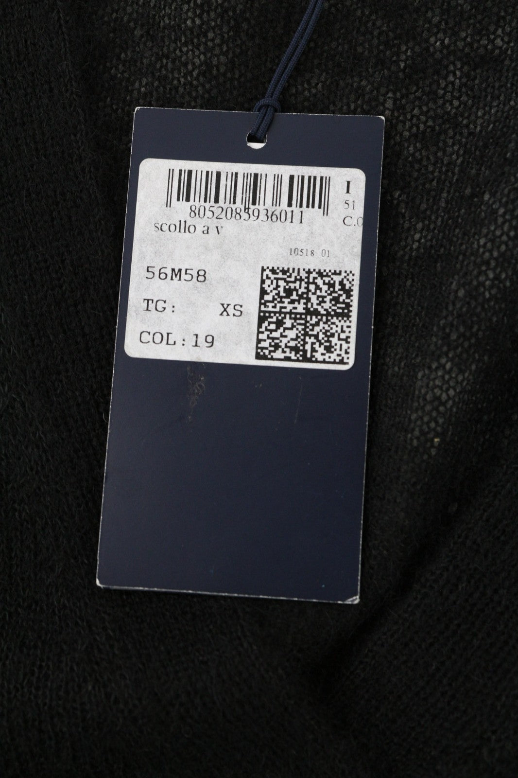 TRUSSARDI JEANS Women's XS Black Alpaca Wool Blend Cardigan Feather Detail