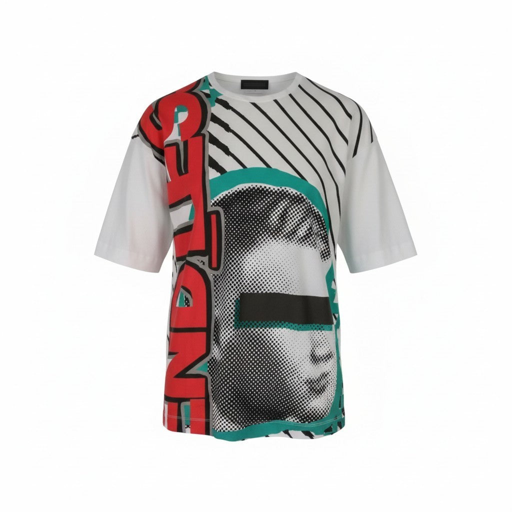 DIESEL BLACK GOLD Taster Endless LF vyriški L dydžio balti medvilniniai marškinėliai trumpomis rankovėmis 