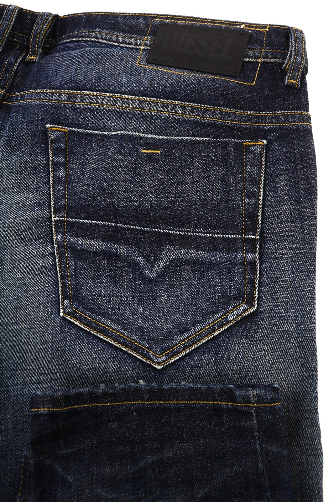 DIESEL Thommer-X 0096U vyriški džinsai W38/L32 mėlyni, skalbti, ploni, su užtrauktuku. 