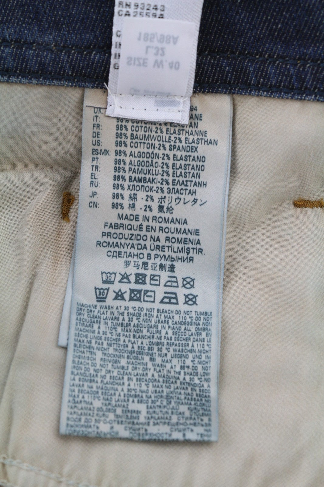 DIESEL Buster 084ZU vyriški džinsai W40/L32 Washed Regular Slim Taper Stretch 