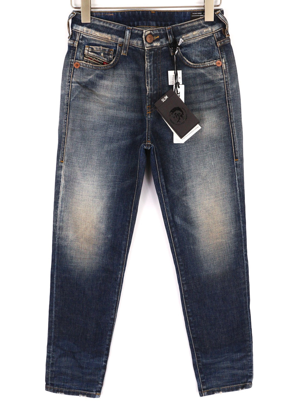 DIESEL D-Joy Z9A05 Women's Jeans W26/L32 Blue Washed Slim Stretch Mid-Rise