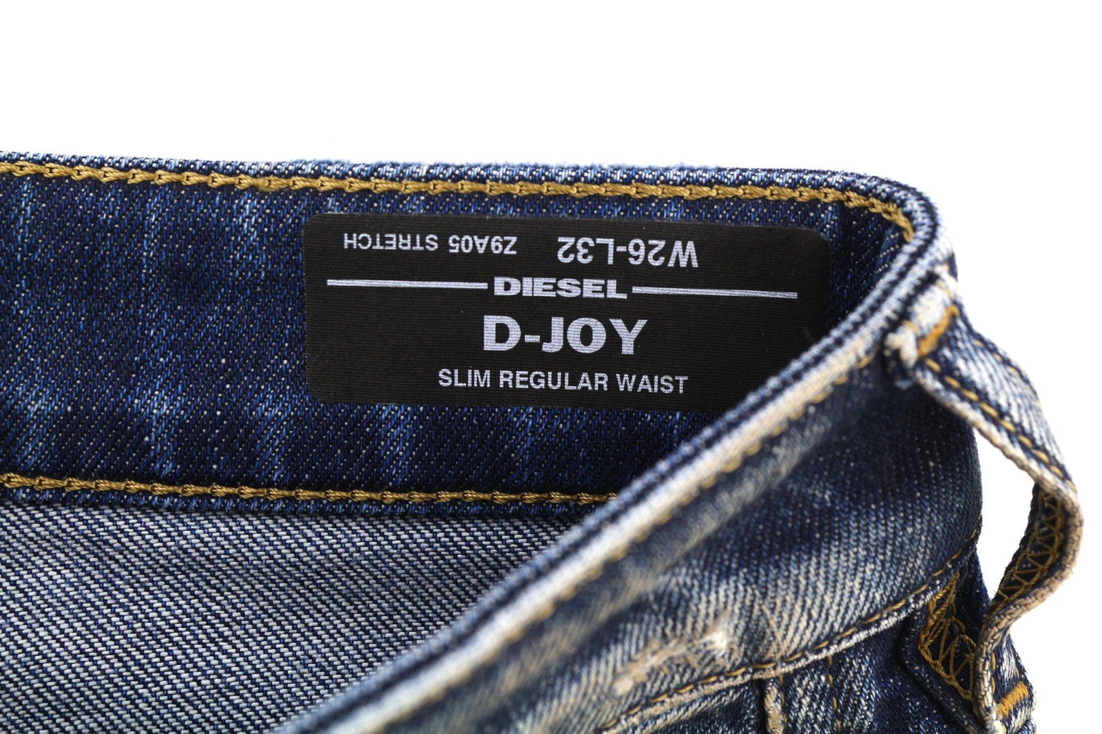 DIESEL D-Joy Z9A05 Women's Jeans W26/L32 Blue Washed Slim Stretch Mid-Rise