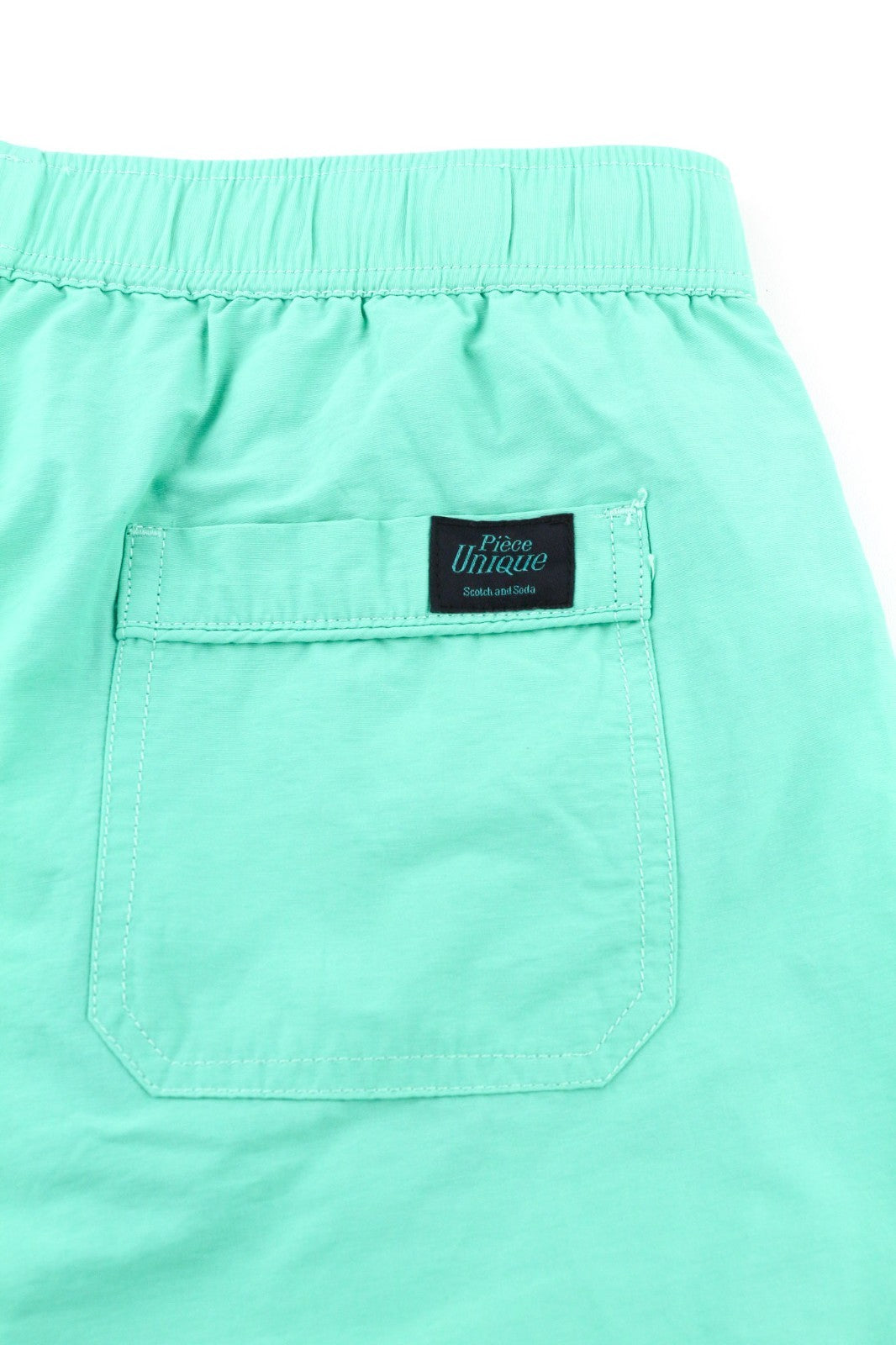 „SCOTCH &amp; SODA Ams Couture“ vyriškos žalios, mėlynos, raišteliu užtraukiamos maudymosi glaudės S dydžio 