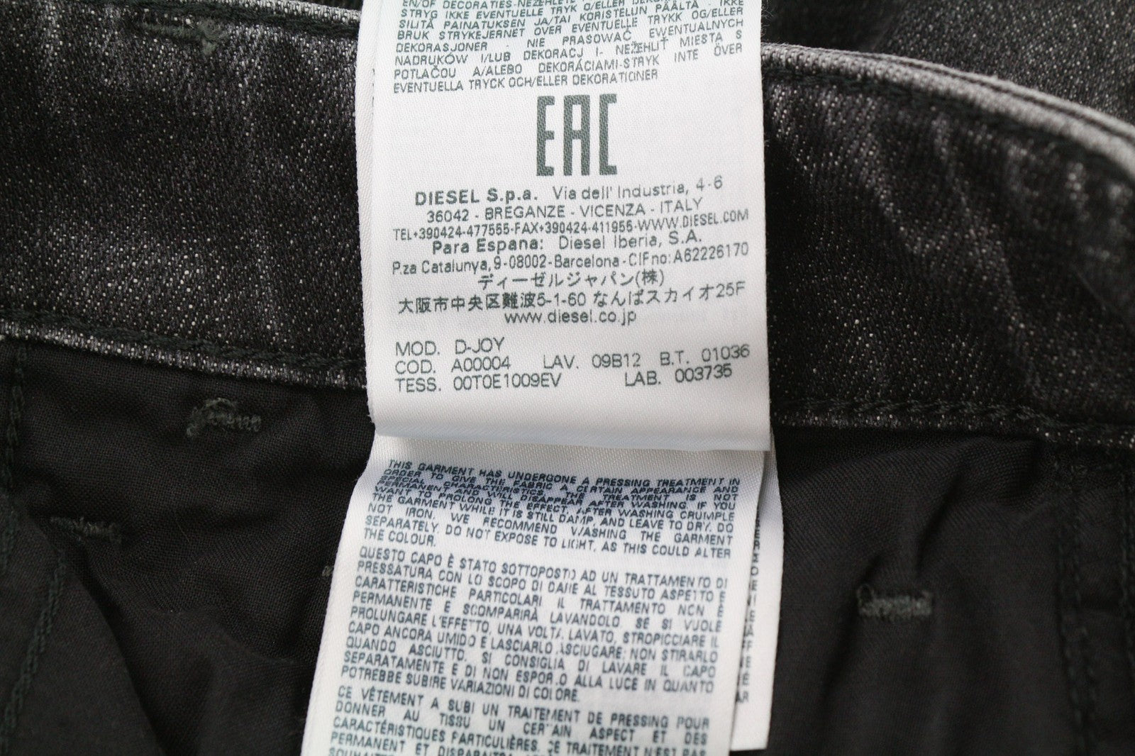 DIESEL D-Joy 09B12 Women's Jeans W26/L32 Blue Washed Slim Regular Stretch