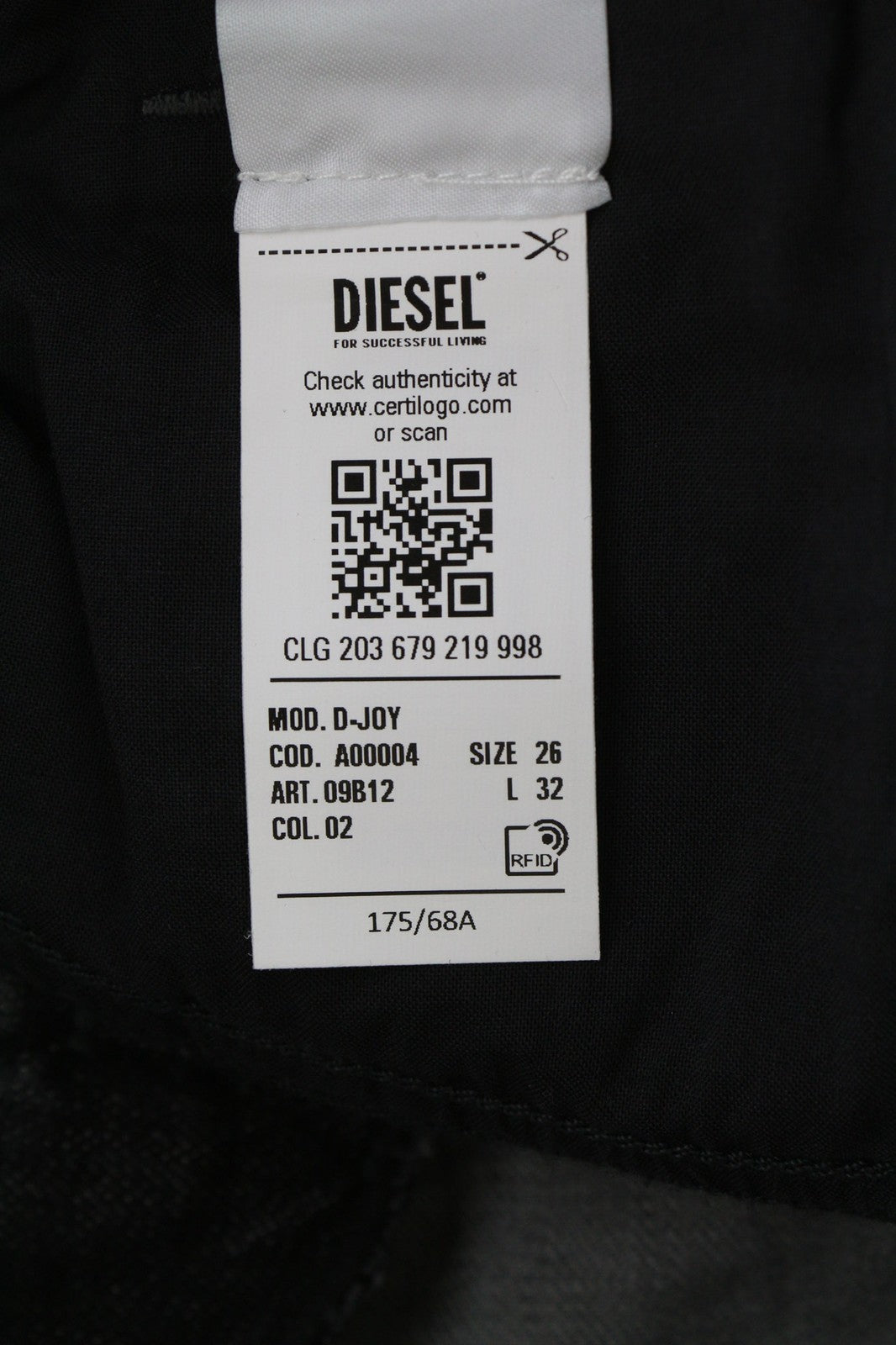 DIESEL D-Joy 09B12 Women's Jeans W26/L32 Blue Washed Slim Regular Stretch