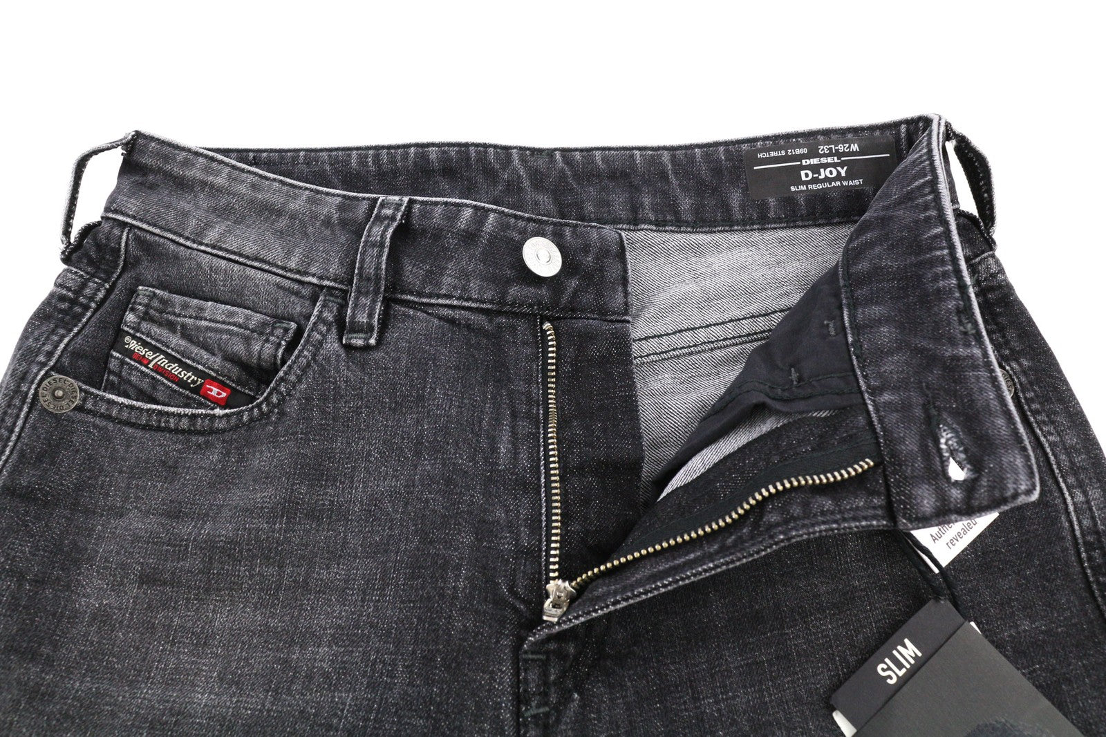 DIESEL D-Joy 09B12 Women's Jeans W26/L32 Blue Washed Slim Regular Stretch