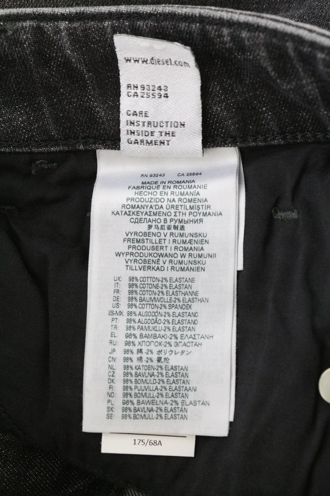 DIESEL D-Joy 09B12 Women's Jeans W26/L32 Blue Washed Slim Regular Stretch