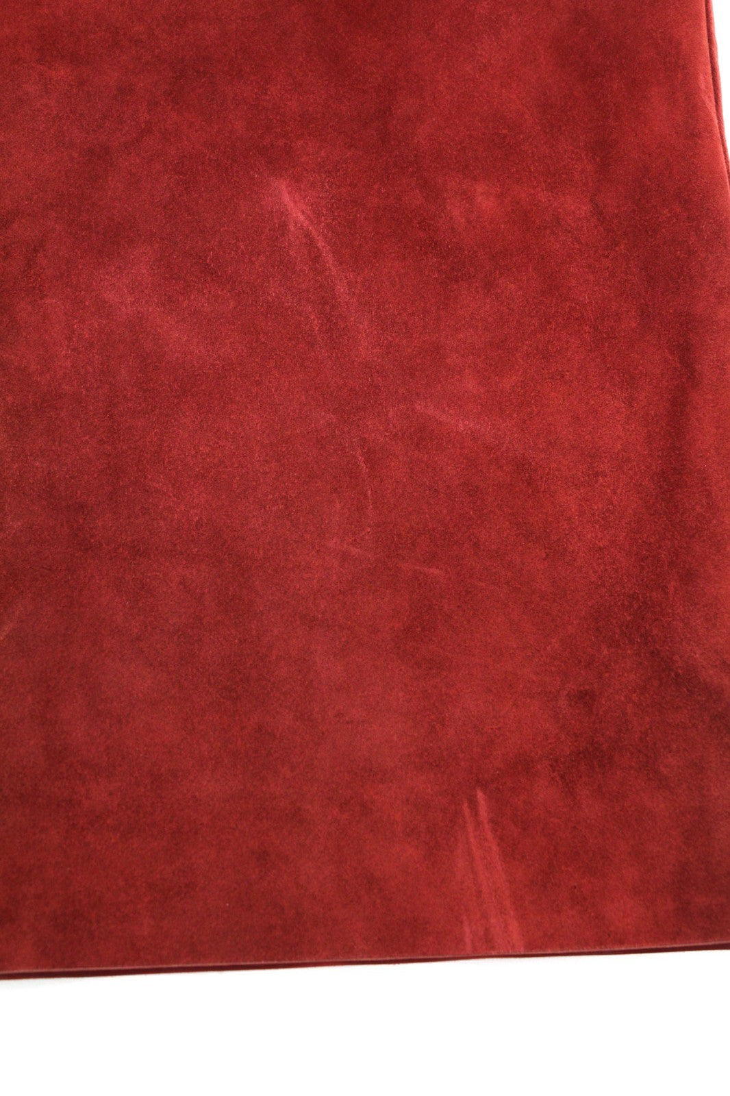 BALLY Women's US8 Brown Calf Leather Suede Lined Pocket Skirt