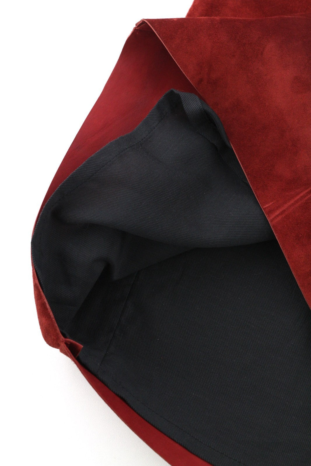 BALLY Women's US8 Brown Calf Leather Suede Lined Pocket Skirt