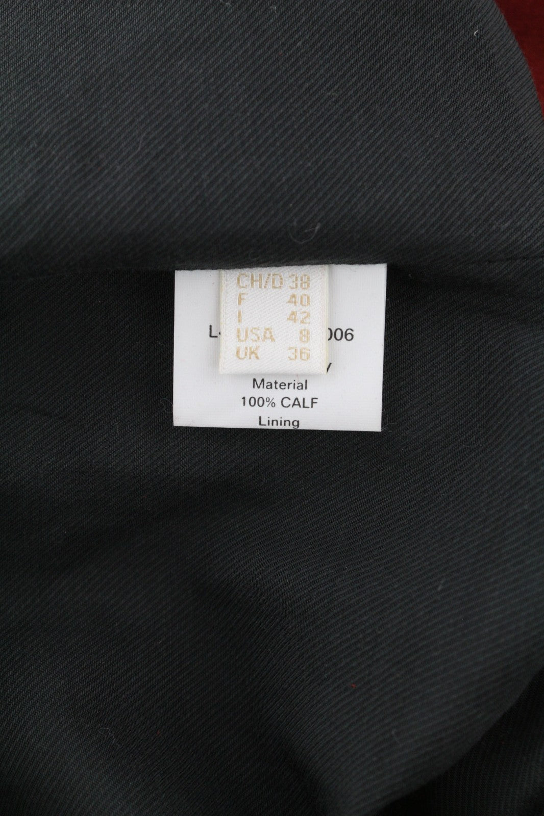 BALLY Women's US8 Brown Calf Leather Suede Lined Pocket Skirt