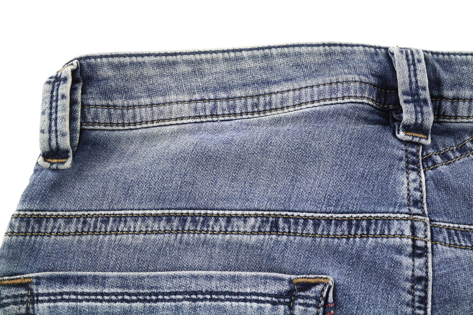 DIESEL Thavar-Ne 084CZ vyriški džinsai W26 Jogg Sweat Slim Fit su skalbtais užtrauktukais, mėlyni 