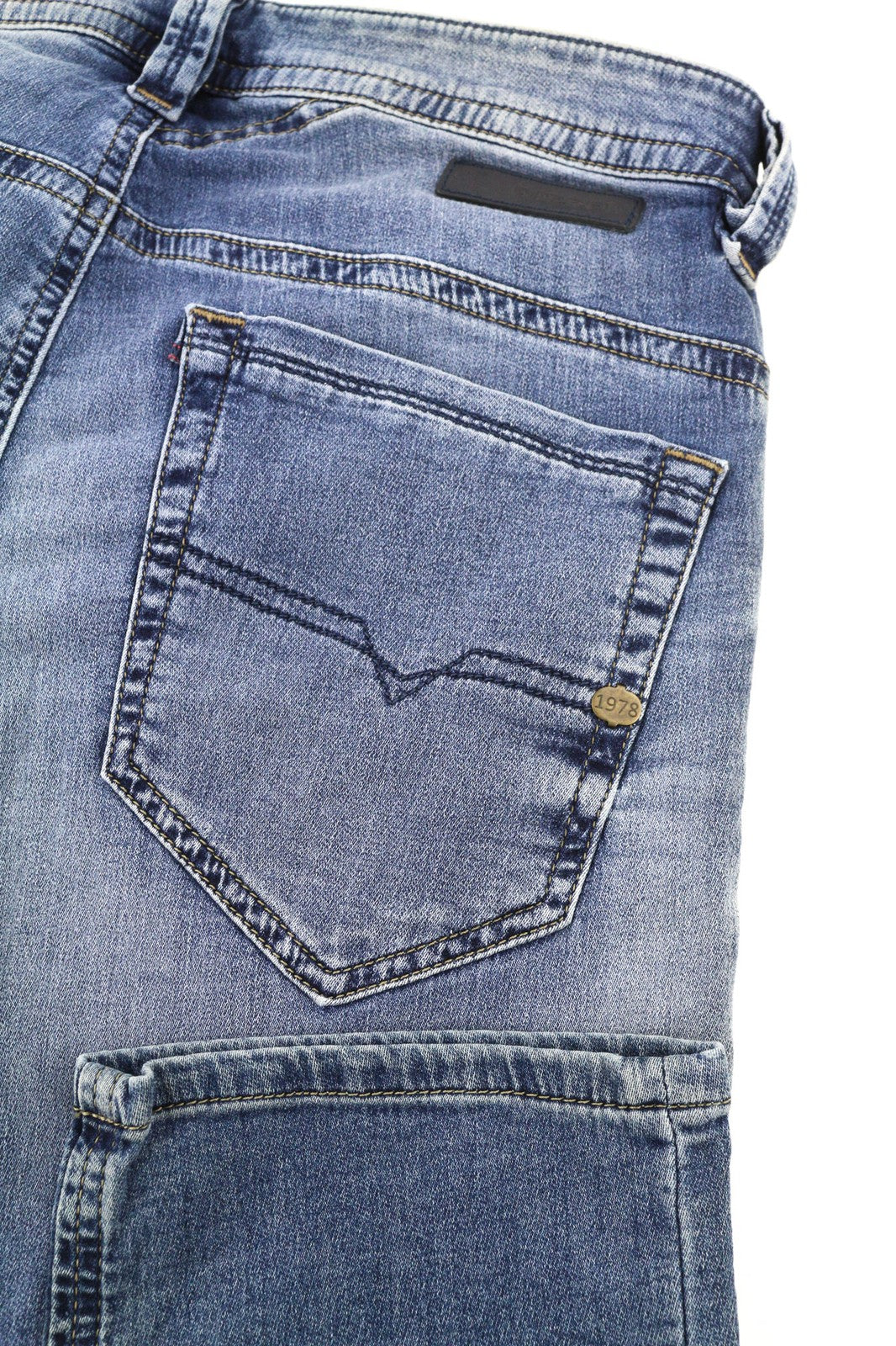 DIESEL Thavar-Ne 084CZ vyriški džinsai W26 Jogg Sweat Washed Slim Fit Zip Stretch 