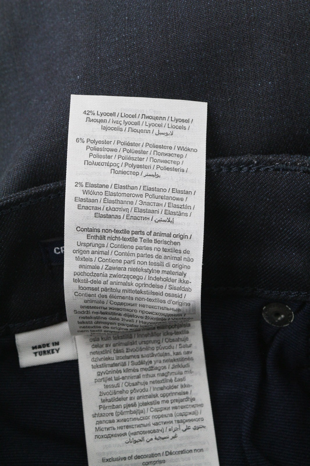 JACK &amp; JONES Tim vyriški W27/L32 juodi medvilniniai tamprūs ploni tiesaus kirpimo džinsai su sagomis 