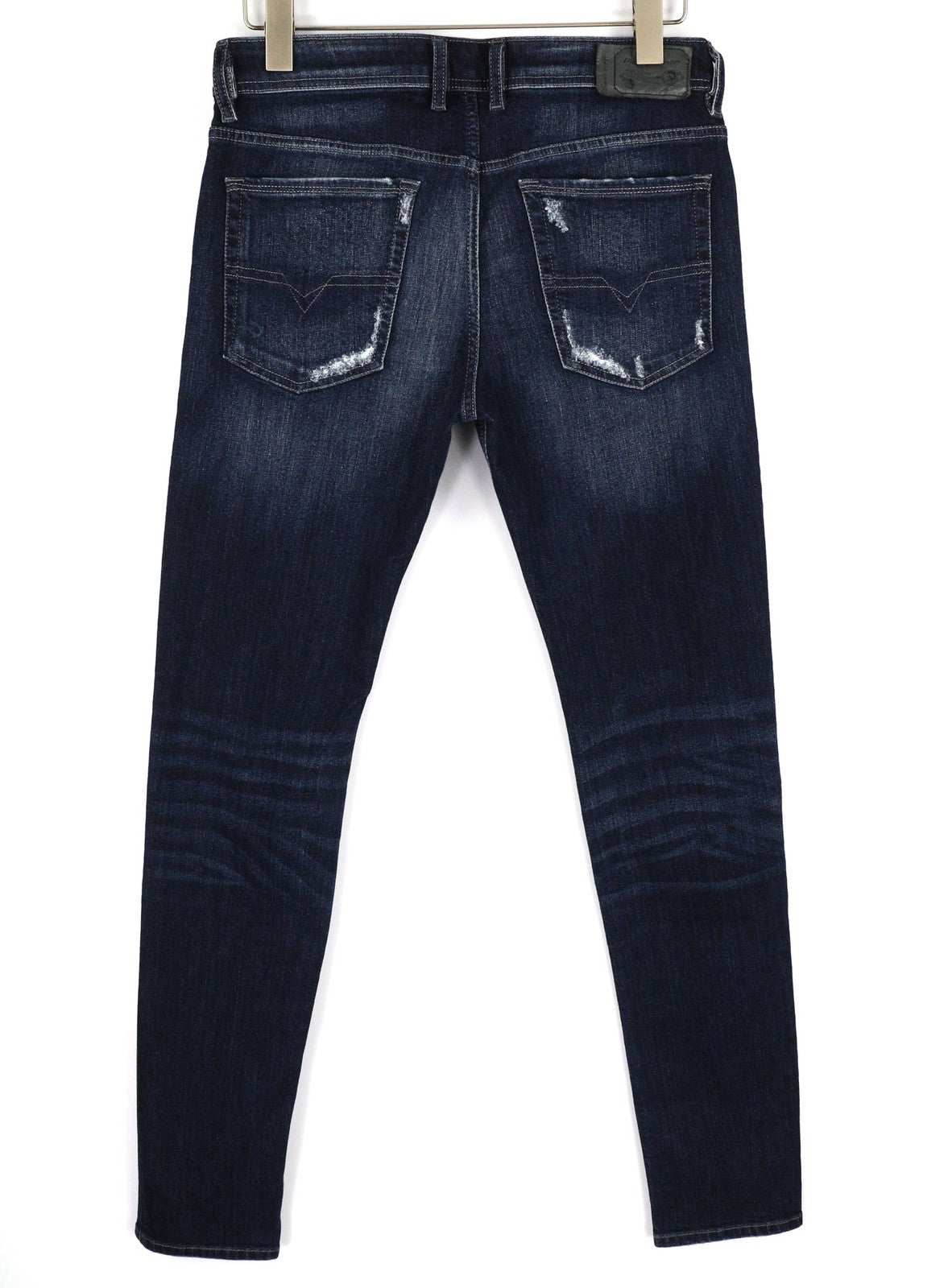 DIESEL Troxer R8KJ4 vyriški džinsai W30/L32 Slim Skinny, skalbtos mėlynos spalvos, dirbtinio intelekto 