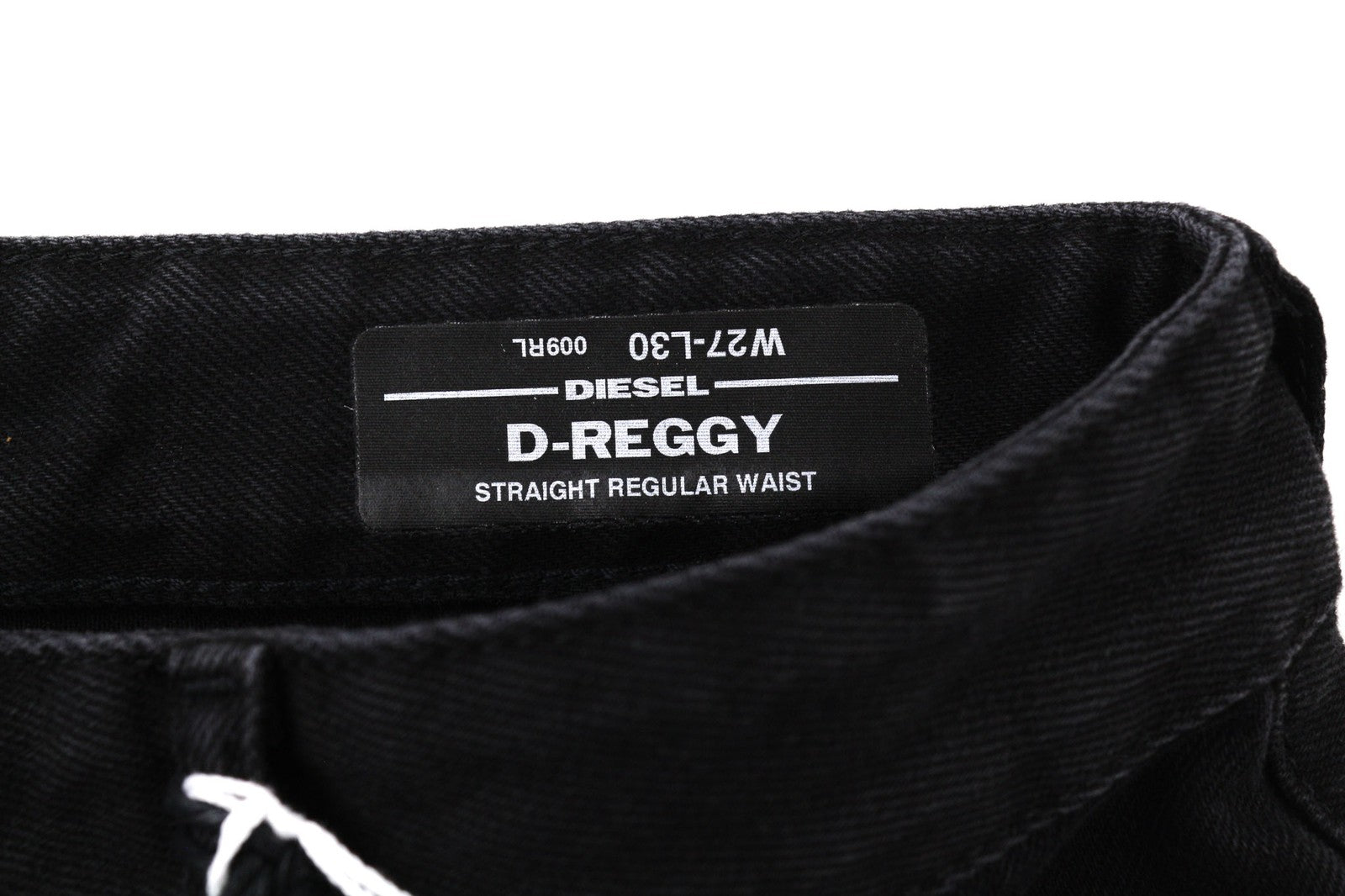 DIESEL D-Reggy 009RL Women's Jeans W27/L30 Black Straight Zip Fly Mid-Rise