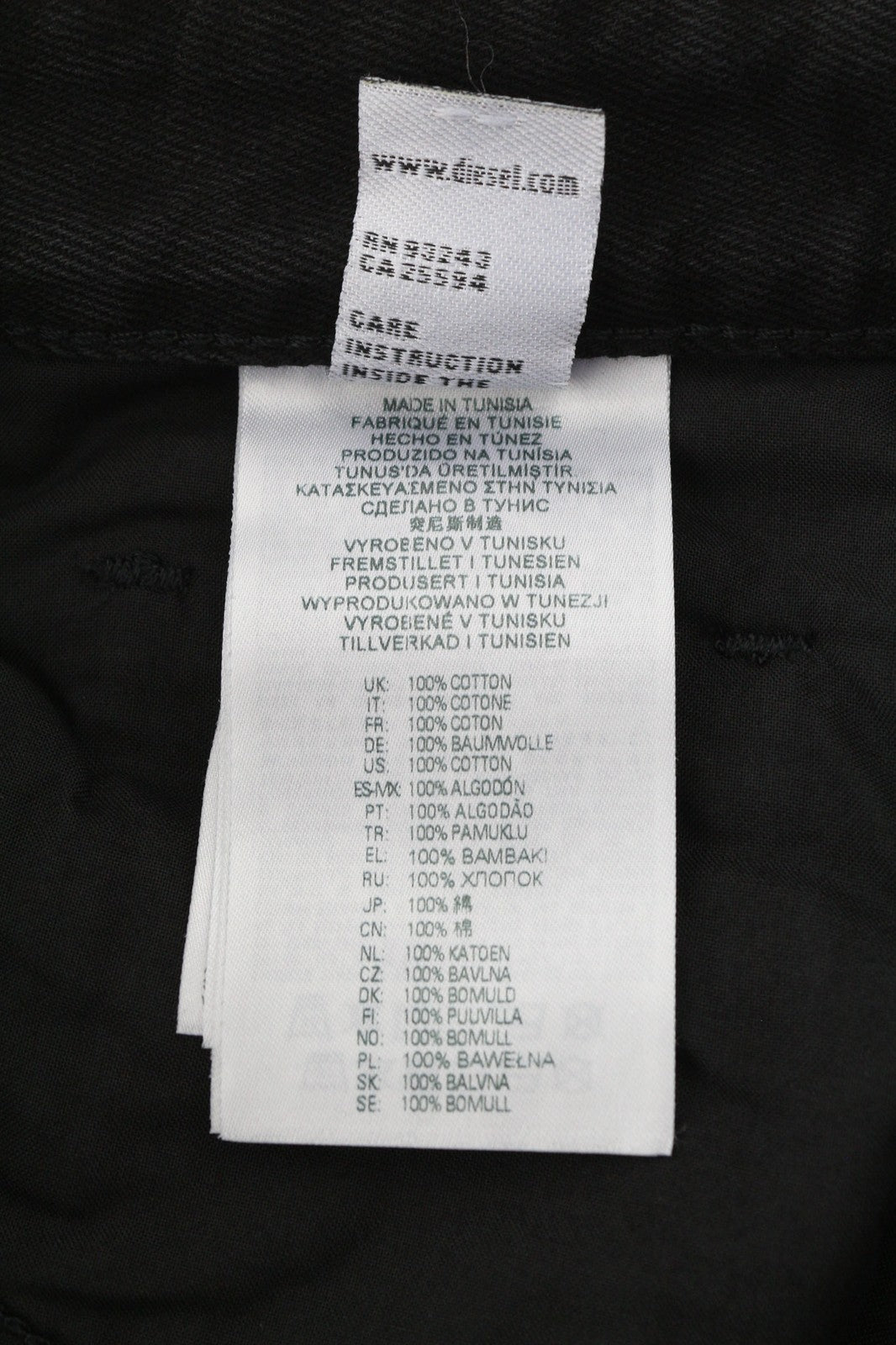 DIESEL D-Reggy 009RL Women's Jeans W27/L30 Black Straight Zip Fly Mid-Rise