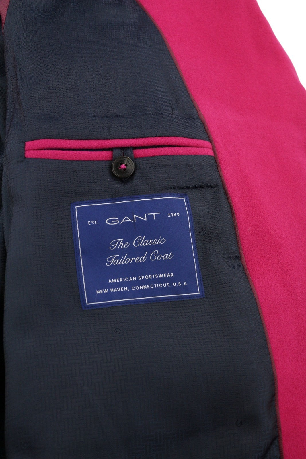 GANT klasikinis moteriškas paltas „Love Potion“ vilnos ir kašmyro mišinio, vidutinio ilgio.