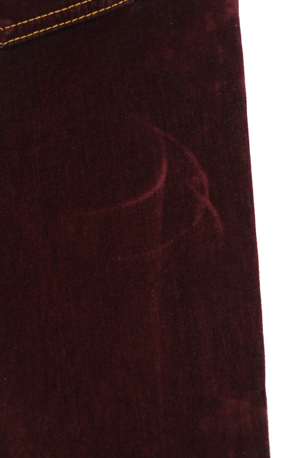 LUISA SPAGNOLI Obelix moteriškos kelnės, 46 vnt., bordo spalvos, plonos, veliūrinės, su užtrauktuku 