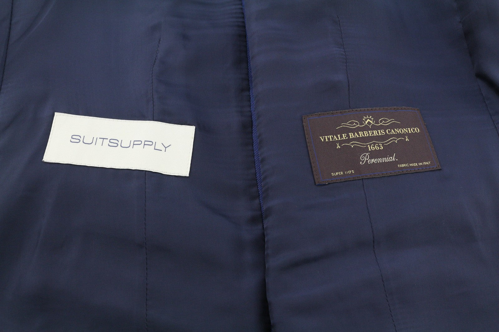 SUITSUPPLY Ferrara Brescia Men's Suit UK32/UK34 Blue Wool 2in1 Single Breasted