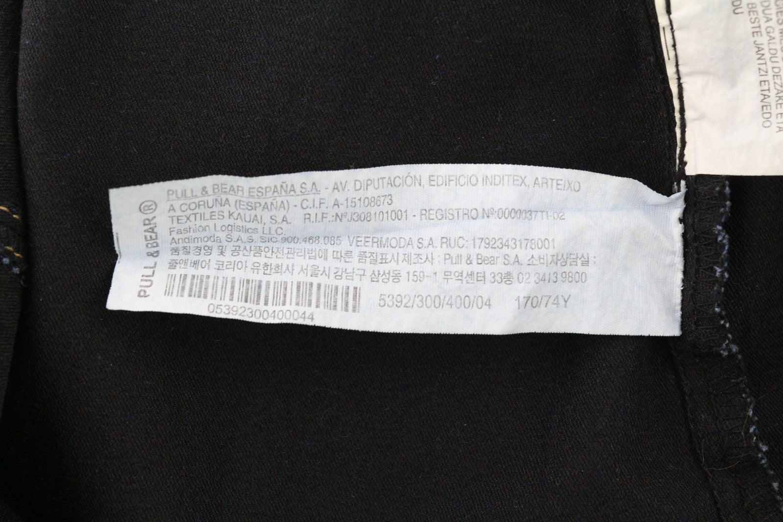 PULL&BEAR Women's Dress L Blue Denim Sleeveless V-Neck Button Pocket Short