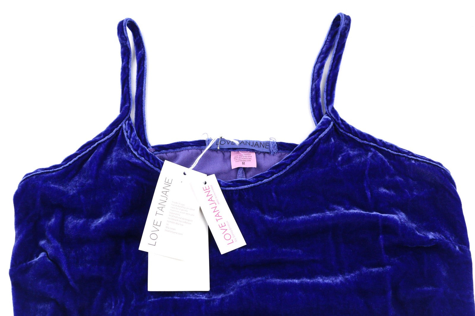 LOVE TANJANE LJ Celine moteriška suknelė M mėlyna aksominė šilko be rankovių midi RRP450 