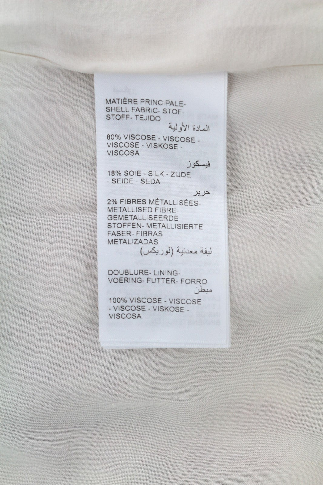 MAISON 123 Nao R Imprimee moteriška suknelė 40 šilko mišinio gėlėto rašto ilgomis rankovėmis 