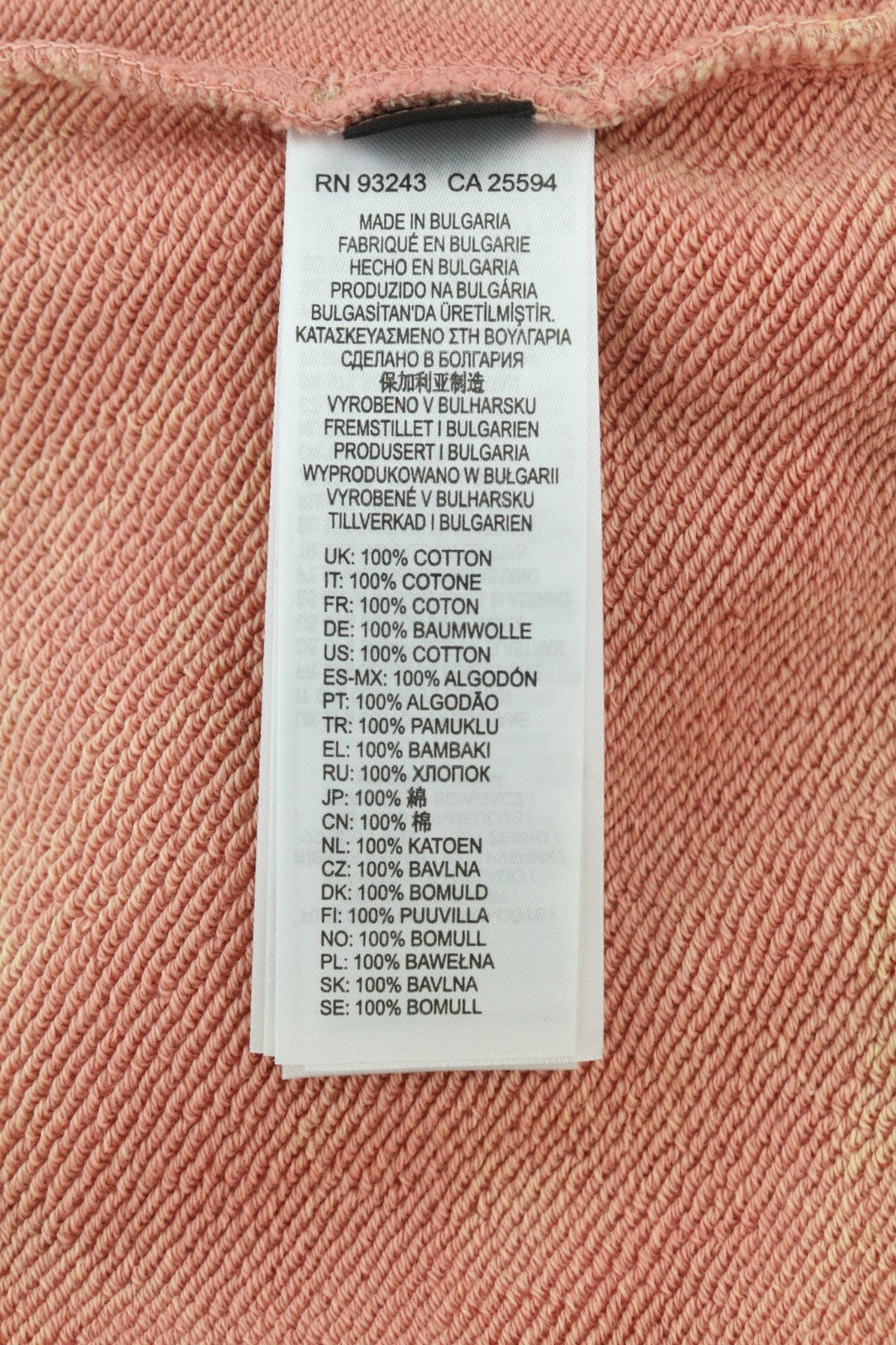 DIESEL F-Mikky moteriškas džemperis su gobtuvu L, persikų spalvos, megztinis su gobtuvu, asimetrinis, su kišenėmis, RRP195 