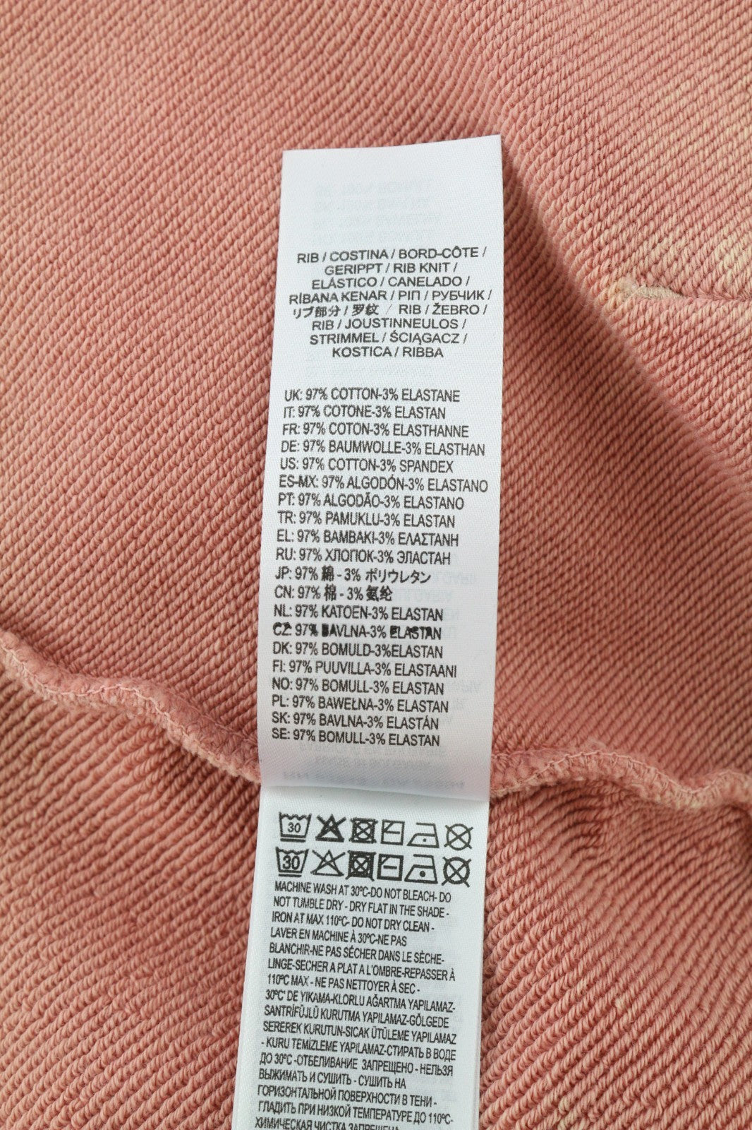 DIESEL F-Mikky moteriškas džemperis su gobtuvu L su persikų spalvos asimetrišku logotipu, RRP195 