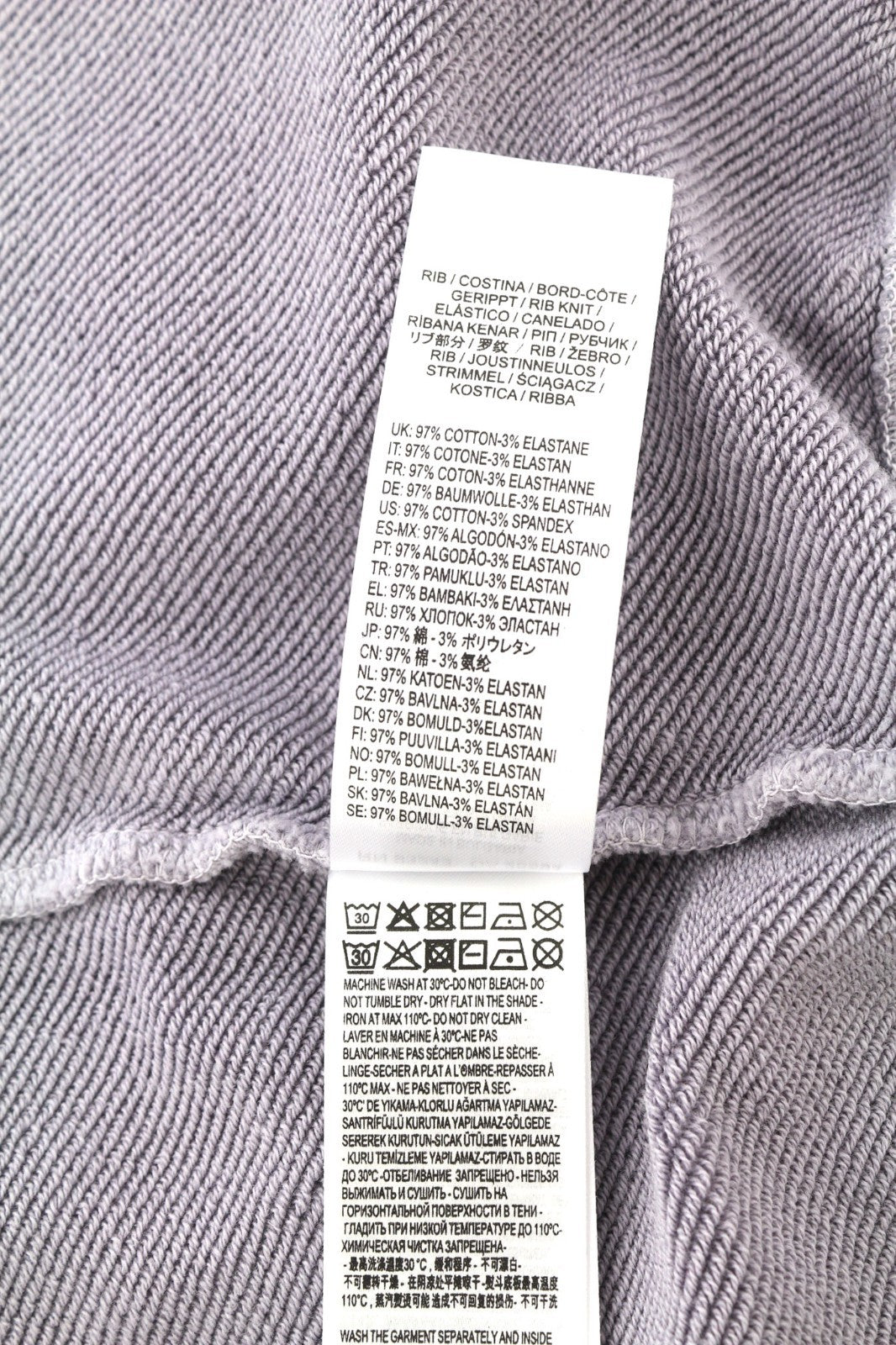 DIESEL F-Magdalena Felpa Women's Hoodie M Purple Washed Hood Strap RRP175