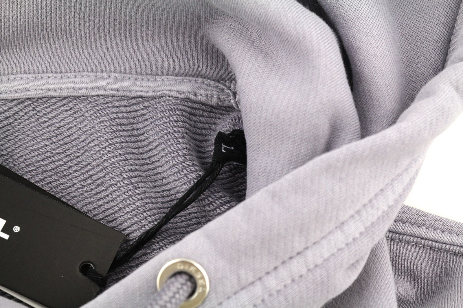 DIESEL F-Magdalena Women's Hoodie L Purple Washed Hood Strap Pullover RRP175