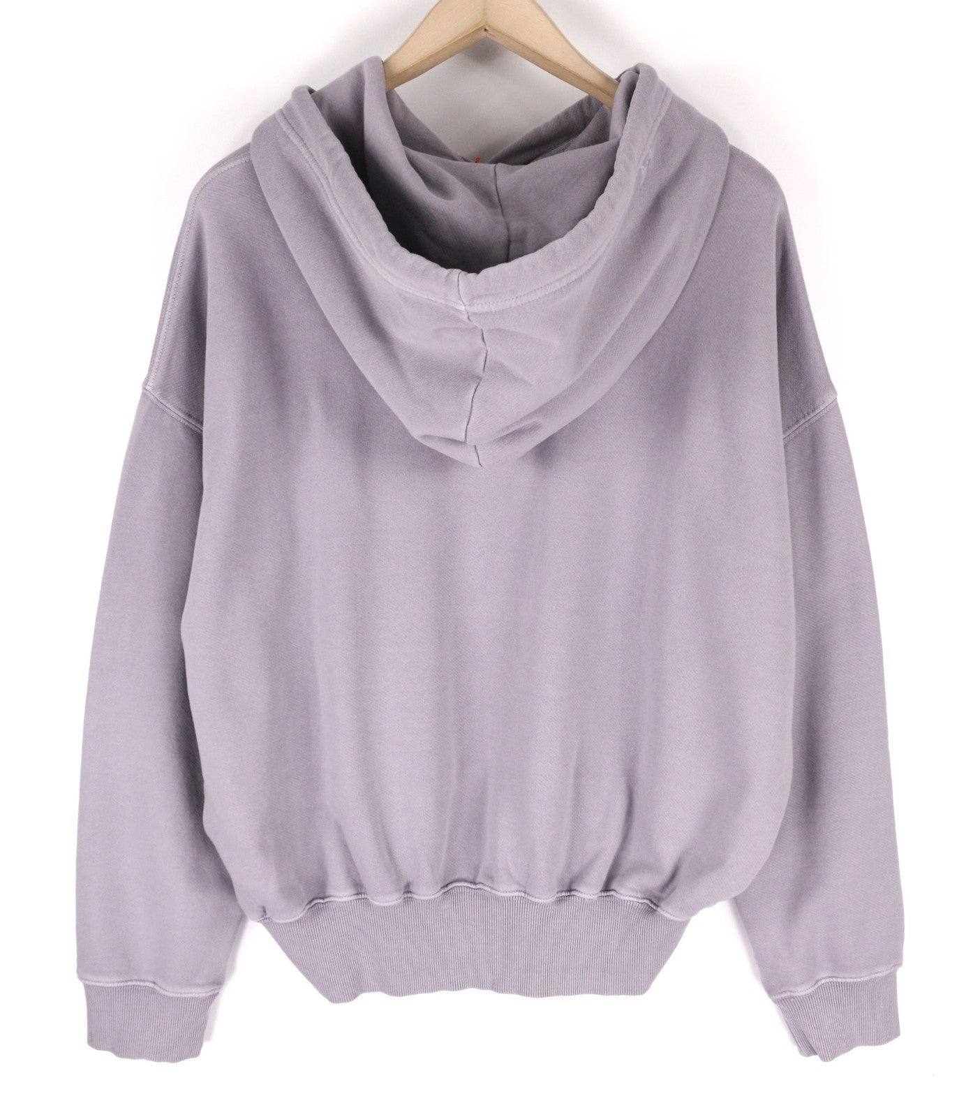 DIESEL F-Magdalena Felpa Women's Hoodie L Purple Washed Hood Logo Strap RRP175