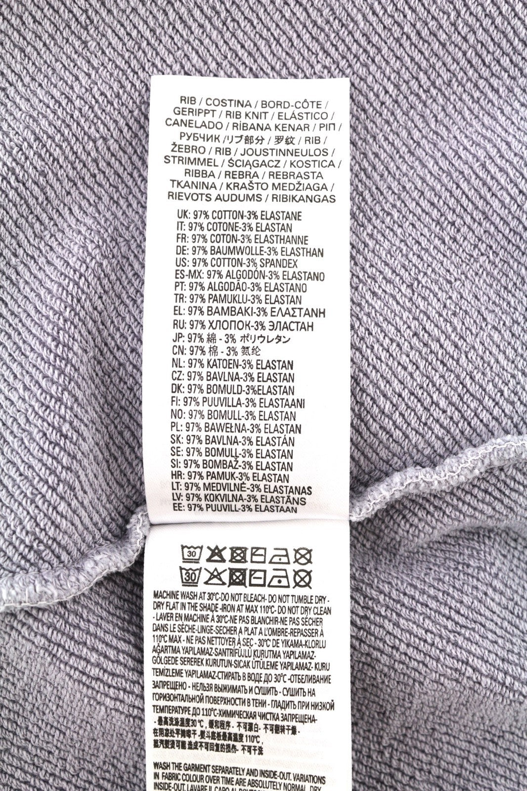 DIESEL F-Magdalena Women's Hoodie XL Purple Washed Hood Strap Pullover RRP175