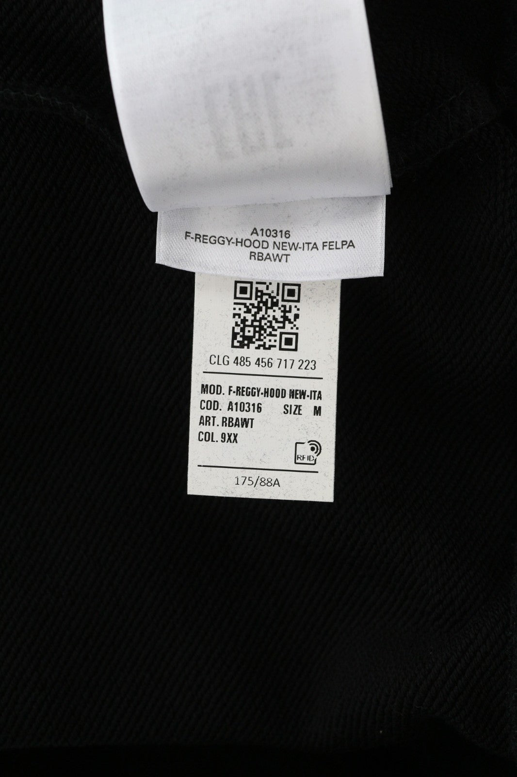 DIESEL F-Reggy-Hood moteriškas džemperis su gobtuvu M, juodas, megztinis su logotipu, RRP150