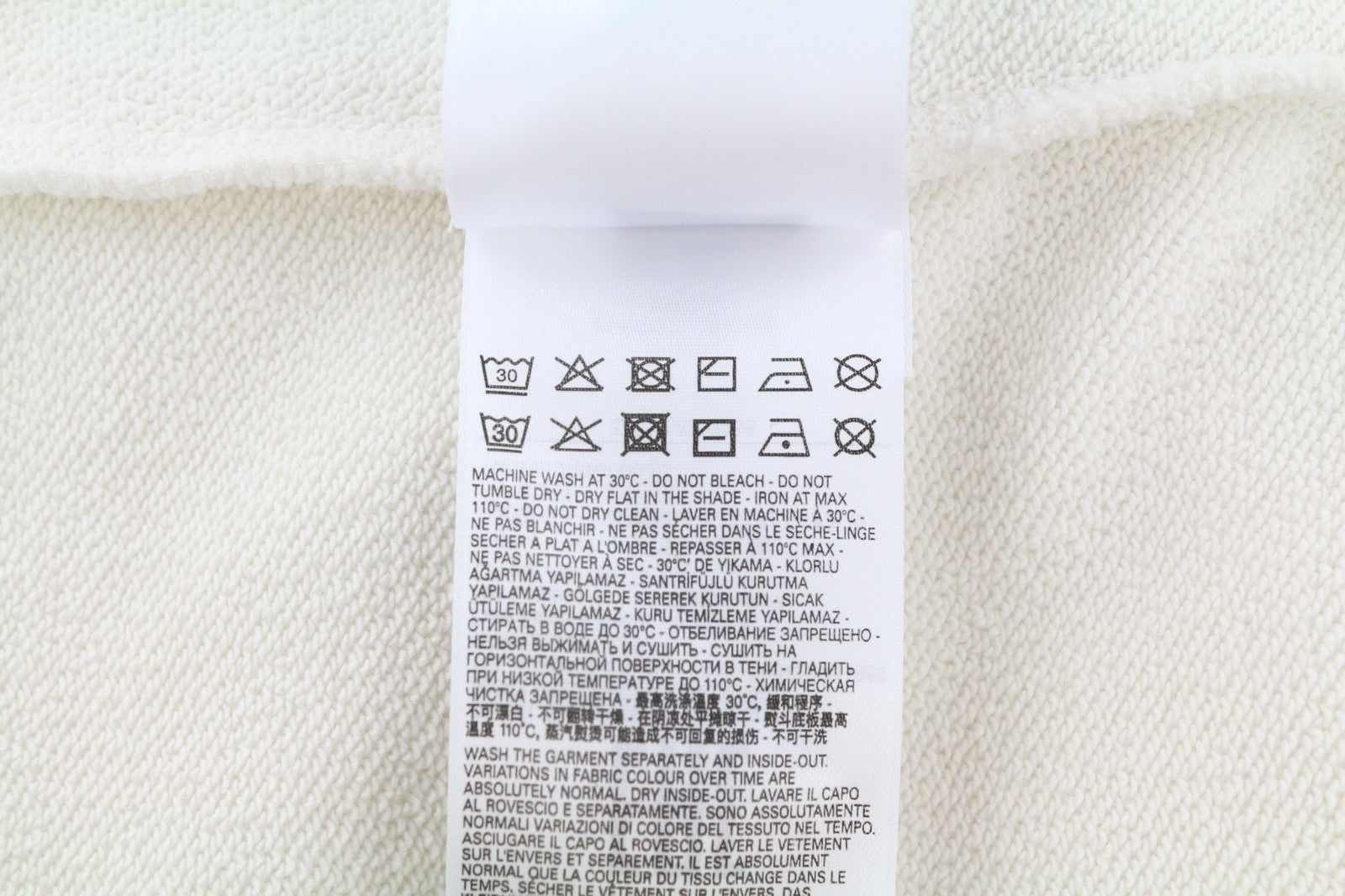 DIESEL S-Ginn-Hood Men's Hoodie M Beige Hood Kangaroo Strap Cotton Pullover